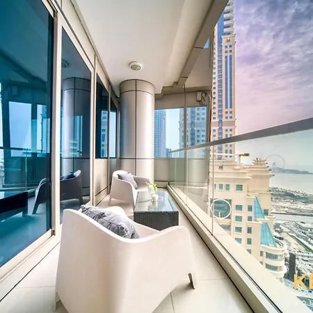 Captivating Sky & Sea Views In Two Bedroom Suite Dubai Esterno foto